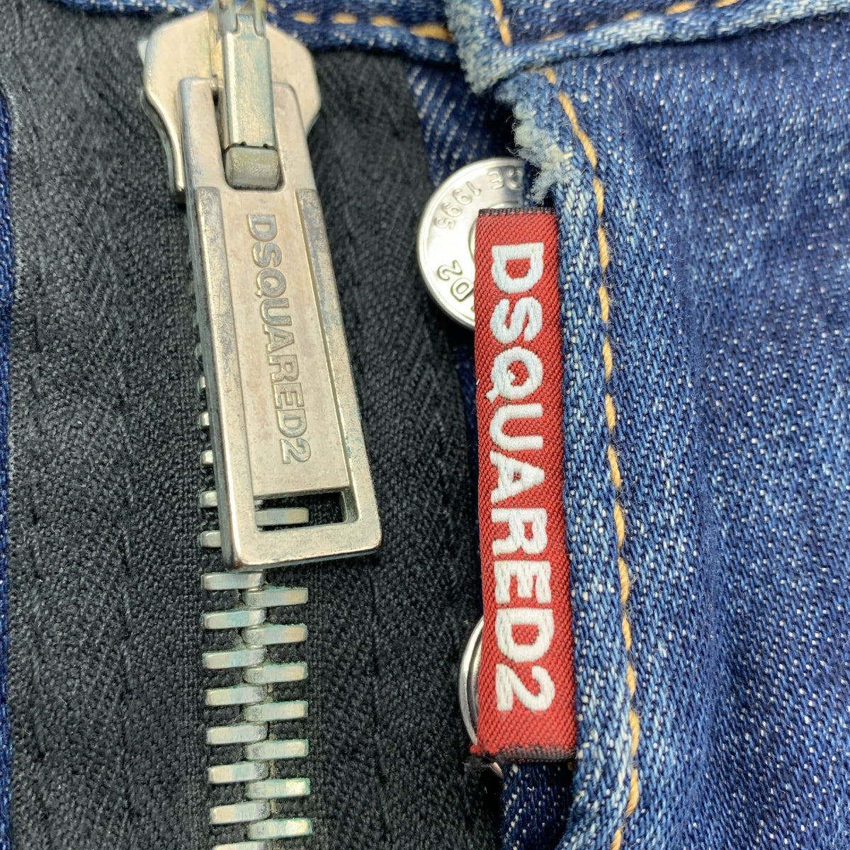 DSQUARED2 | 滑板牛仔褲 | 彩繪滑板牛仔褲 | 50碼 | 靛藍色 | 男款