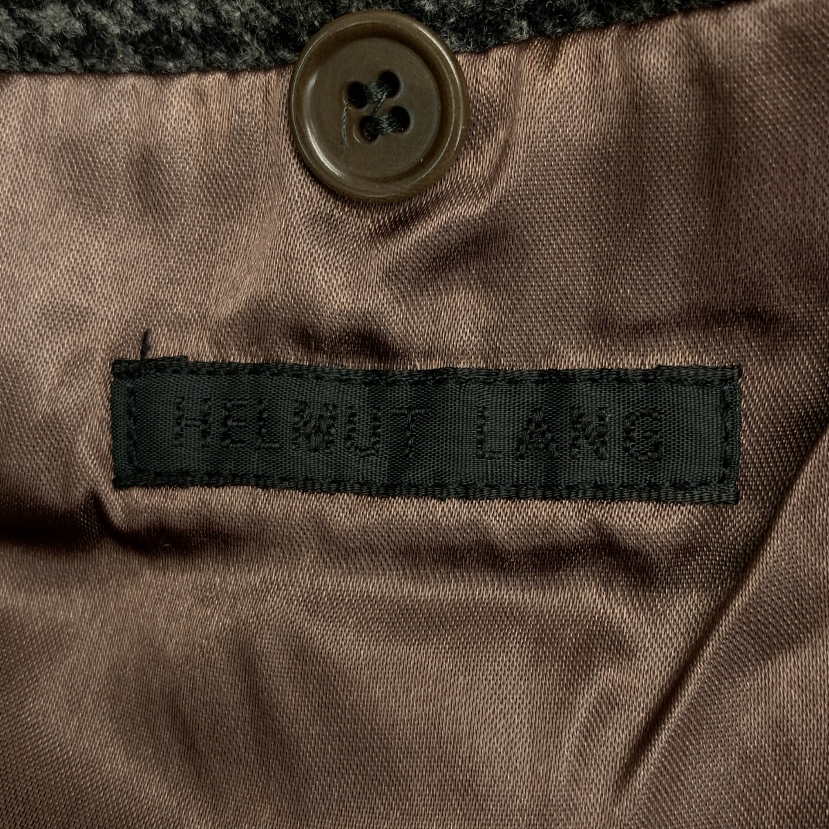 HELMUT LANG / Helmut Lang | 1990年代 | 羊毛粗花呢千鳥格雙層切斯特大衣 | 46碼 |