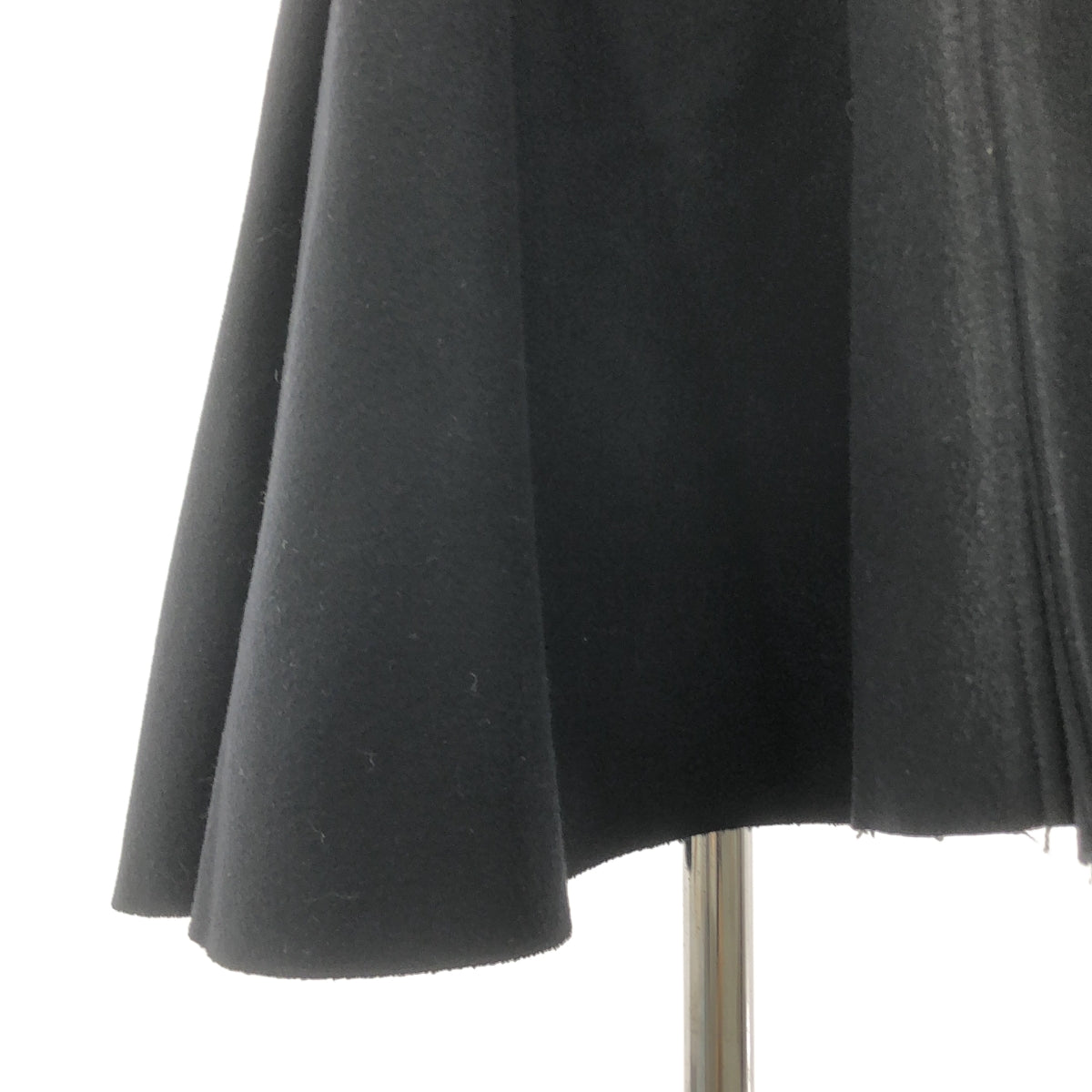 PRADA / プラダ | ウール ロゴジップ ボリュームスリーブ リブ ボリューム ロングコート | 40 | レディース