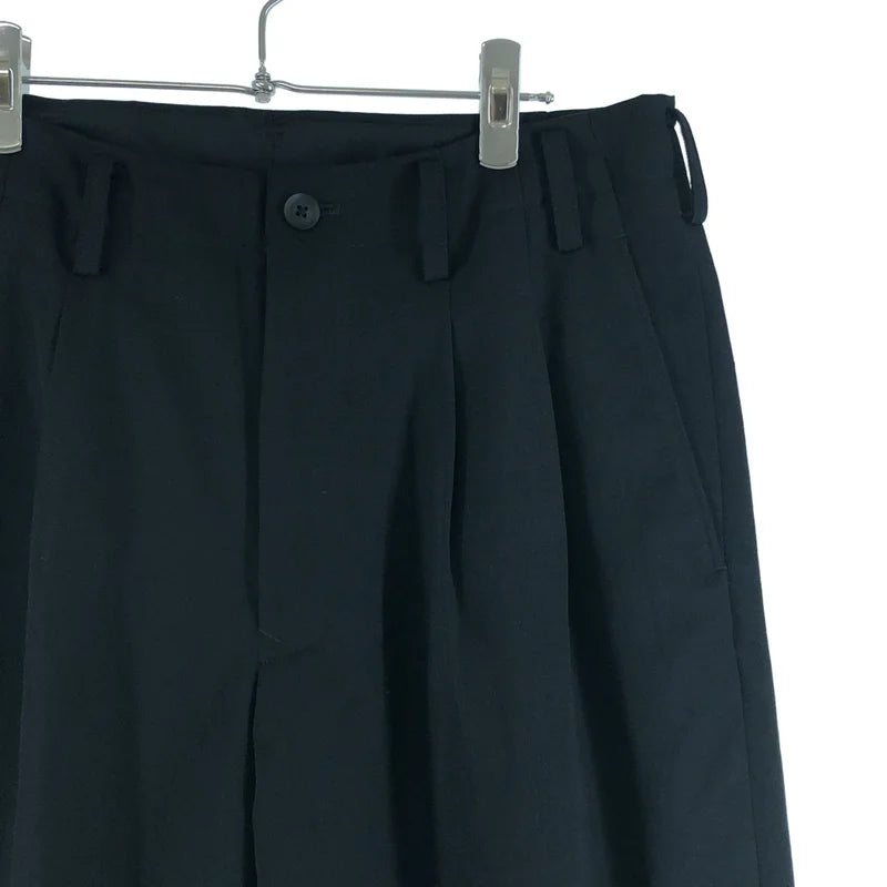 YOHJI YAMAMOTO POUR HOMME / ヨウジヤマモトプールオム | 2025AW | WOOL GABARDINE 2TUCKS PANTS / ウールギャバジン 2タック パンツ | 2 | メンズ