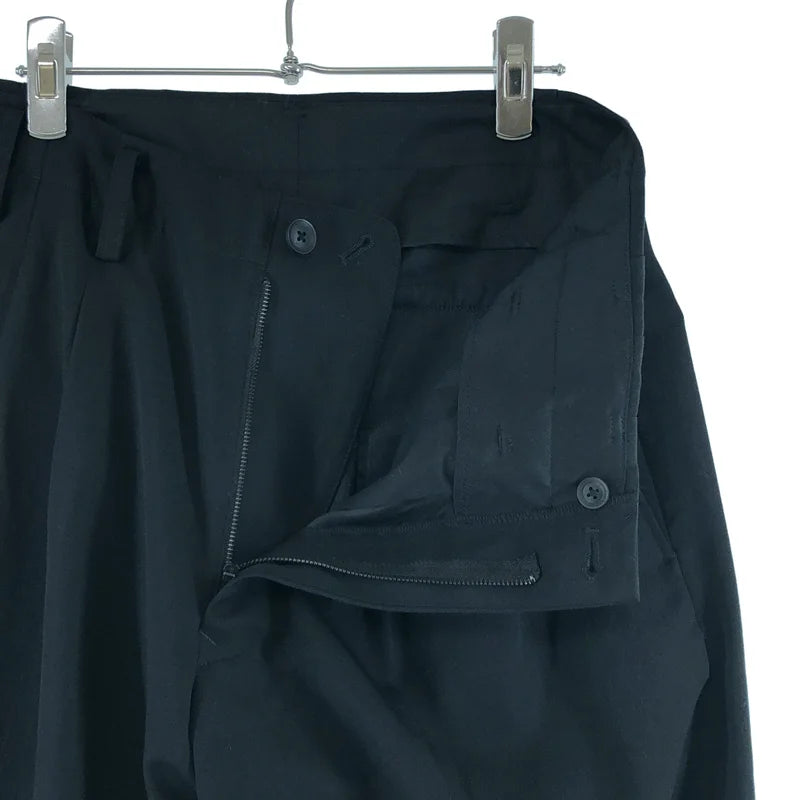 YOHJI YAMAMOTO POUR HOMME / ヨウジヤマモトプールオム | 2025AW | WOOL GABARDINE 2TUCKS PANTS / ウールギャバジン 2タック パンツ | 2 | メンズ