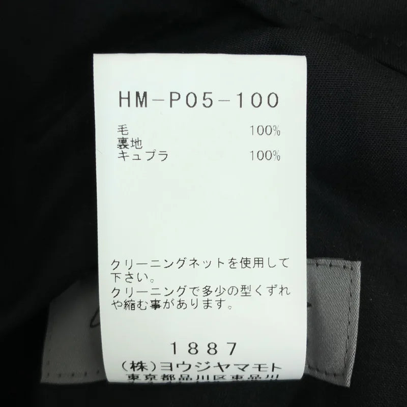 YOHJI YAMAMOTO POUR HOMME / ヨウジヤマモトプールオム | 2025AW | WOOL GABARDINE 2TUCKS PANTS / ウールギャバジン 2タック パンツ | 2 | メンズ