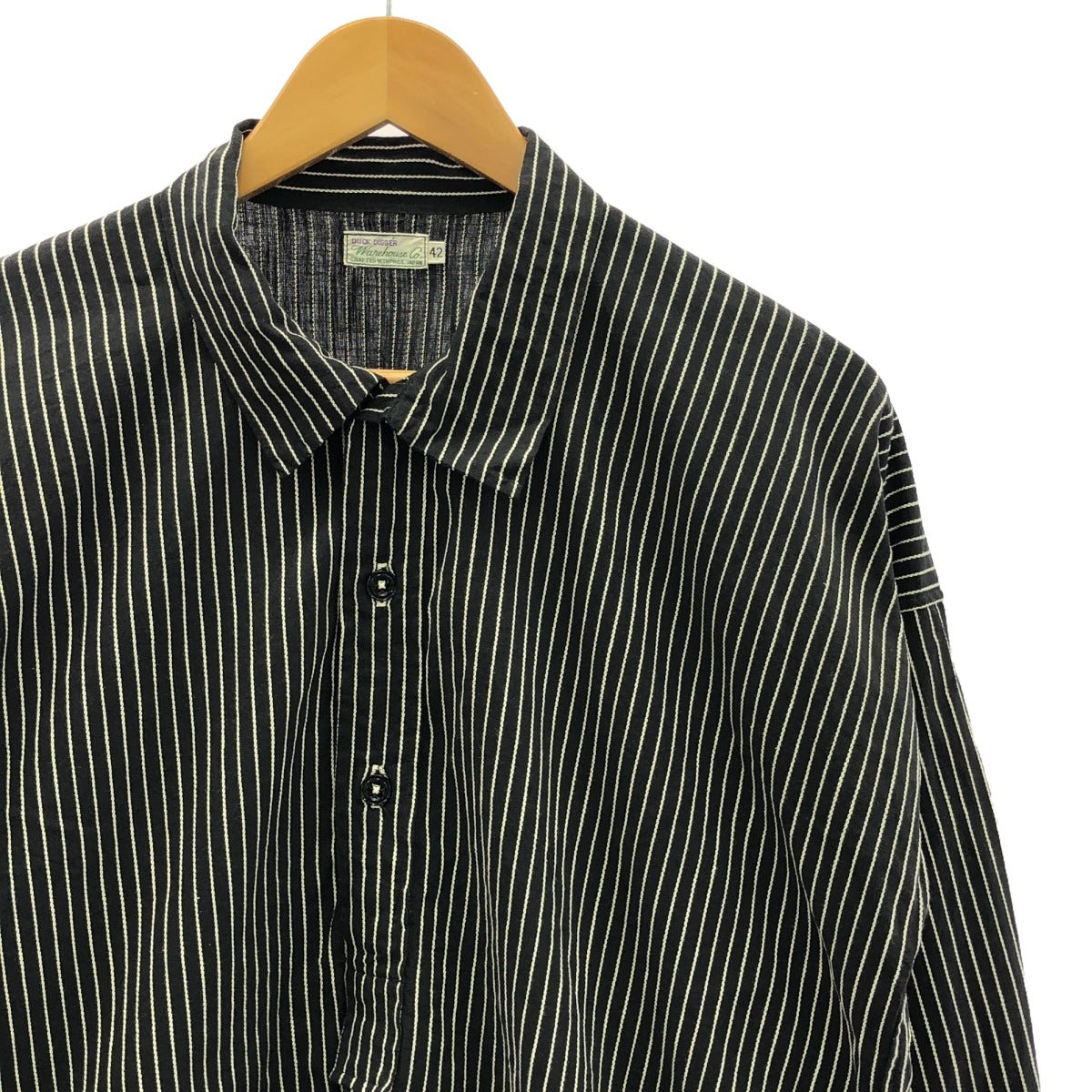 WAREHOUSE / ウエアハウス | Lot 3045 Stripe Pullover Shirts / ビッグシルエット プルオーバー シャツ | 42 | メンズ