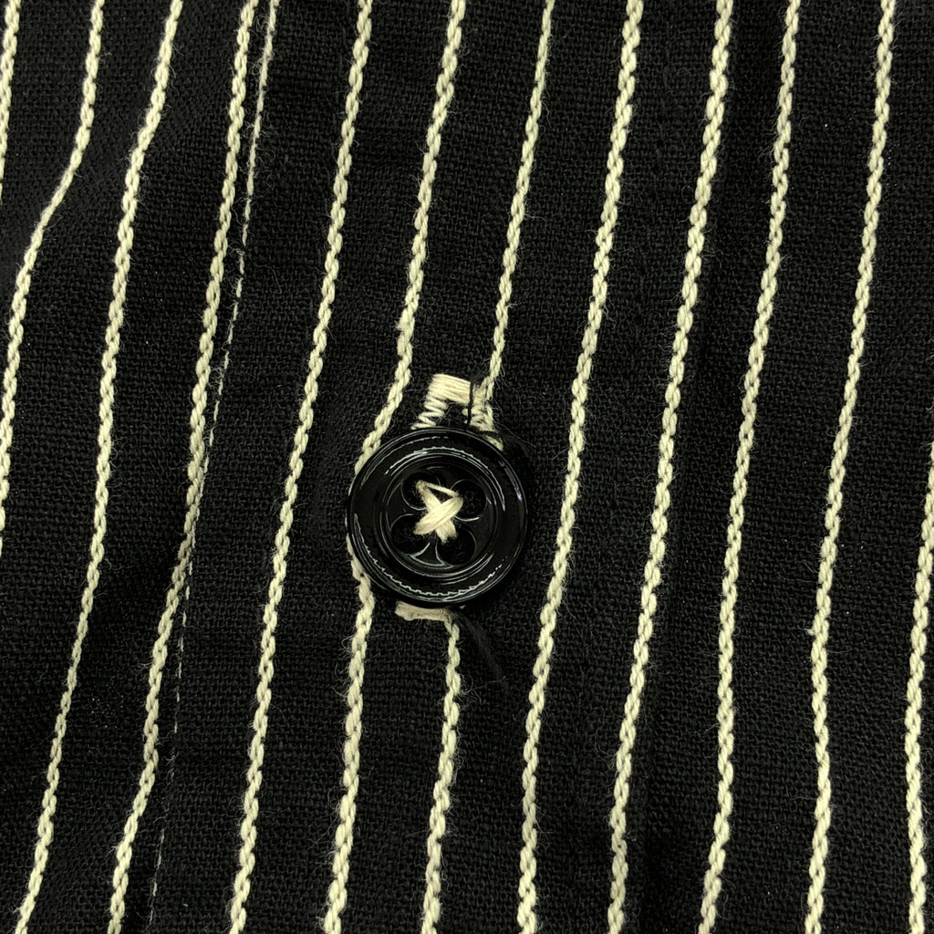 WAREHOUSE / ウエアハウス | Lot 3045 Stripe Pullover Shirts / ビッグシルエット プルオーバー シャツ | 42 | ブラック/ホワイト | メンズ