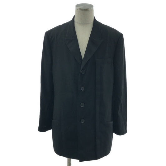 YOHJI YAMAMOTO POUR HOMME / 요우지야마모토풀 옴므 | 2025SS | TA TUXEDO BUTTON DETAIL JACKET / 좌비 날개 소매 버튼 첨부 TA 턱시도 재킷 / 총 안감 | 2 | 남성