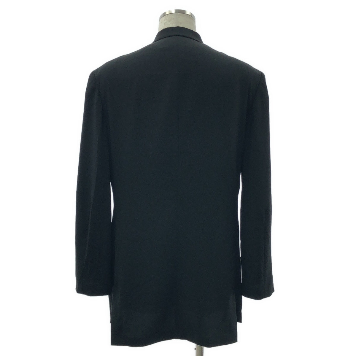 [미품] YOHJI YAMAMOTO POUR HOMME / 요우지야마모토풀 옴므 | 2025SS | TA TUXEDO BUTTON DETAIL JACKET / 좌비 날개 소매 버튼 첨부 TA 턱시도 재킷 / 총 안감 | 2 | 블랙 | 남성