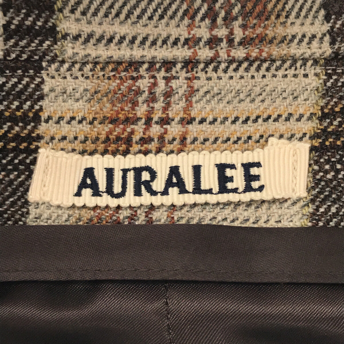 AURALEE / オーラリー | 2019AW | ダブルフェイス チェック ステンカラーコート | 3 | ブラウンチェック | メンズ – KLD