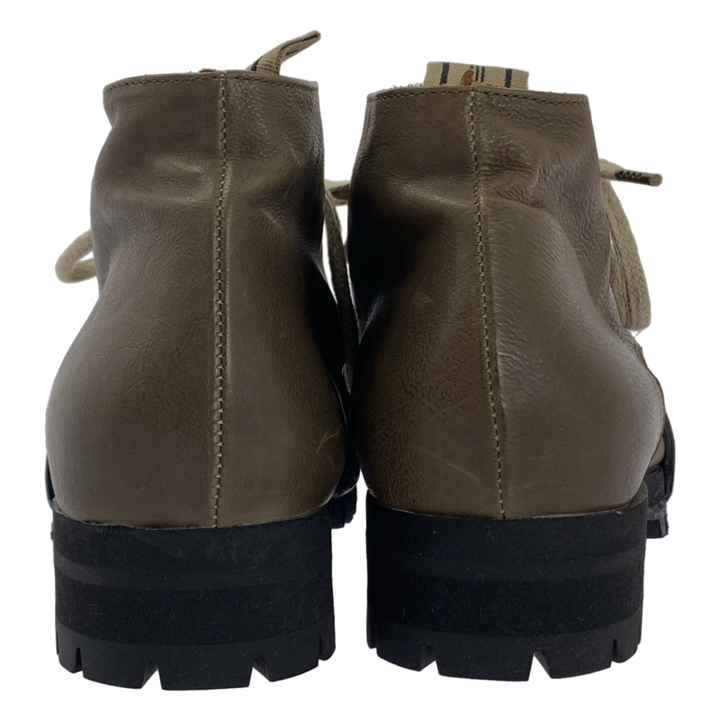 【美品】  ziggy chen / ジギーチェン | 2024AW | Mens Mid Boots / レザー レースアップ ブーツ 革靴 | 42 | ブラック / ブラウン | メンズ