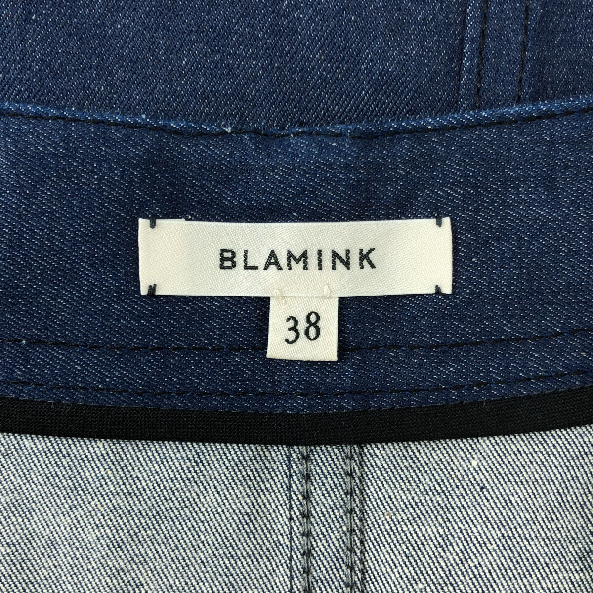 【美品】  BLAMINK / ブラミンク | 2024SS | オーバーシルエット デニム ボタン ベスト | 38 | インディゴ | レディース