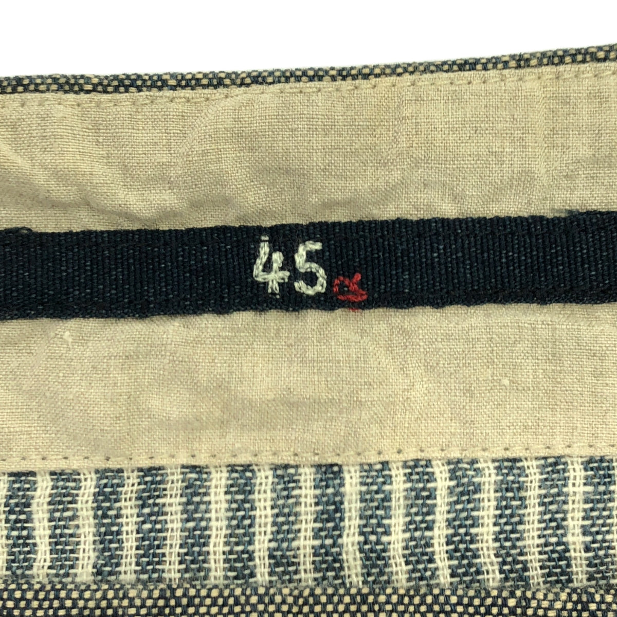 45r / フォーティファイブアール | コットン ノーカラー デニム ワンピース | S | ブルー | レディース