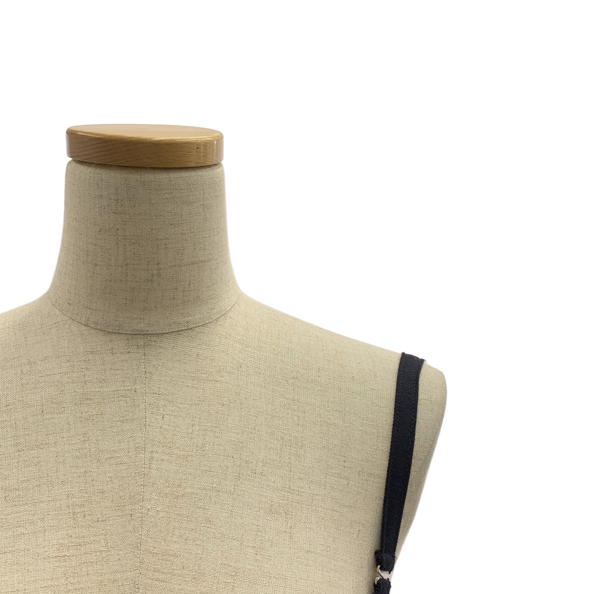 sacai / サカイ | 2022AW | ウール ストライプ ロゴボタン サイドライン ボリューム ドレス ワンピース | 1 | レディース