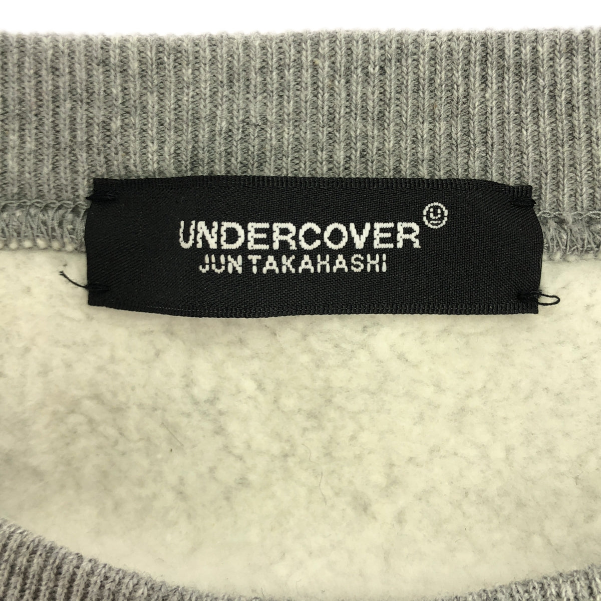 【美品】  UNDER COVER  / アンダーカバー | 2024AW | クロスステッチ 刺しゅう ジップポケット クルーネック スウェット | 4 | グレー | メンズ