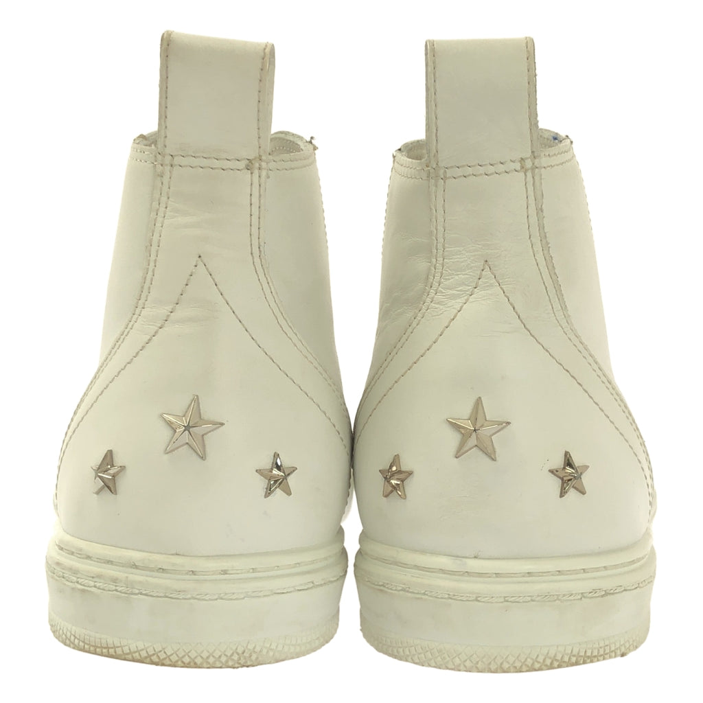 JIMMY CHOO | COLT 皮革鉚釘高筒運動鞋 | 39碼 | 白色 | 女款