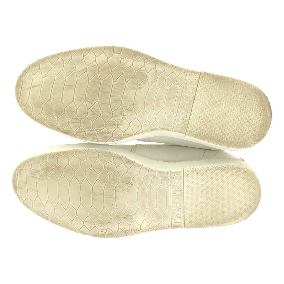 JIMMY CHOO | COLT 皮革鉚釘高筒運動鞋 | 39碼 | 白色 | 女款