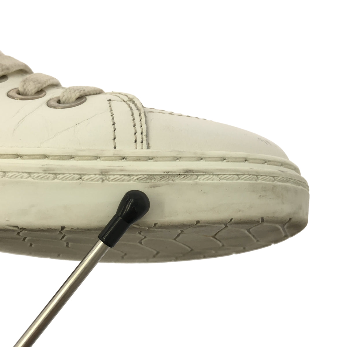 JIMMY CHOO | COLT 皮革鉚釘高筒運動鞋 | 39碼 | 白色 | 女款