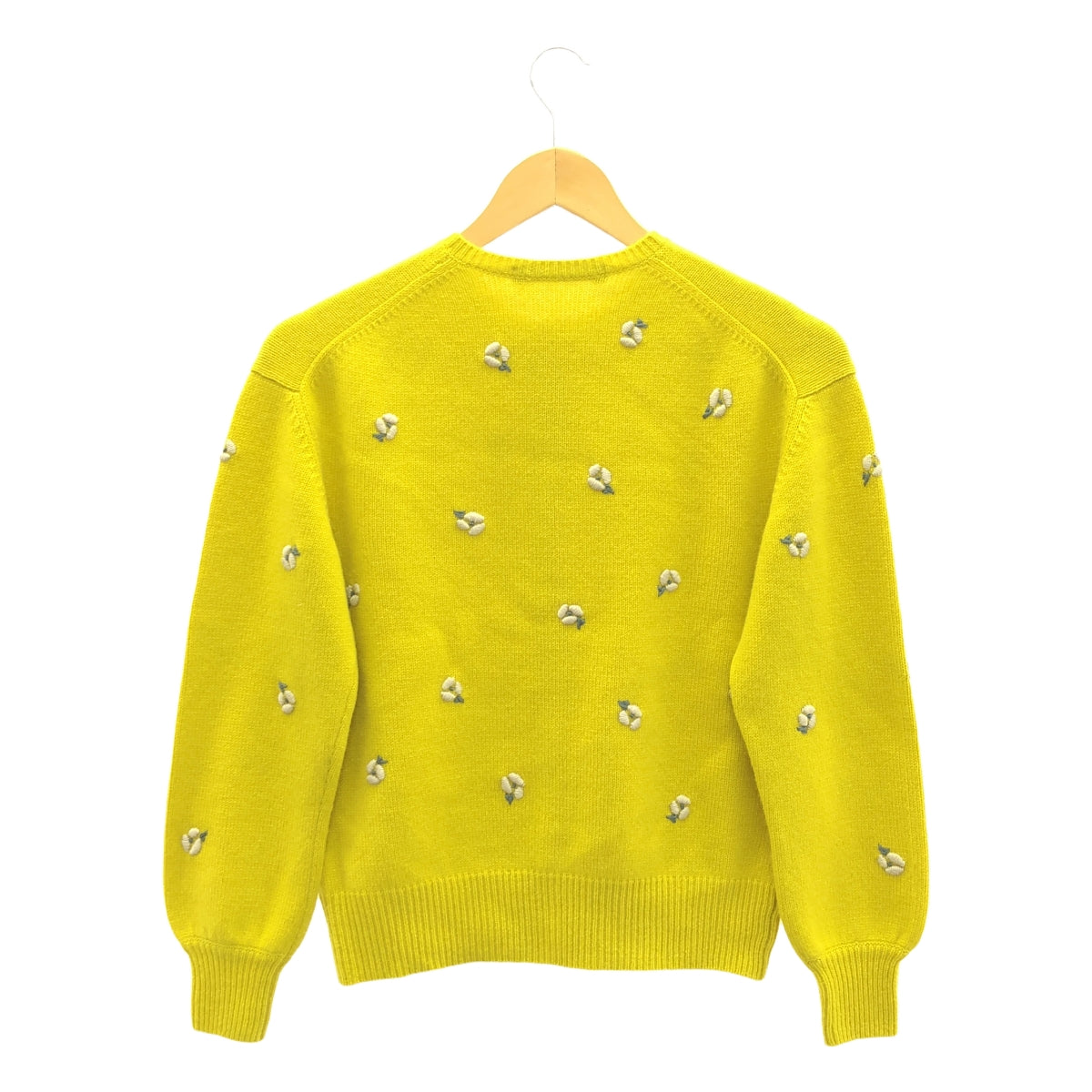 mina perhonen / ミナペルホネン | 2019-20 a/w | ohayo カシミヤ ニット カーディガン | 36 | イエロー/ベージュ/グリーン | レディース