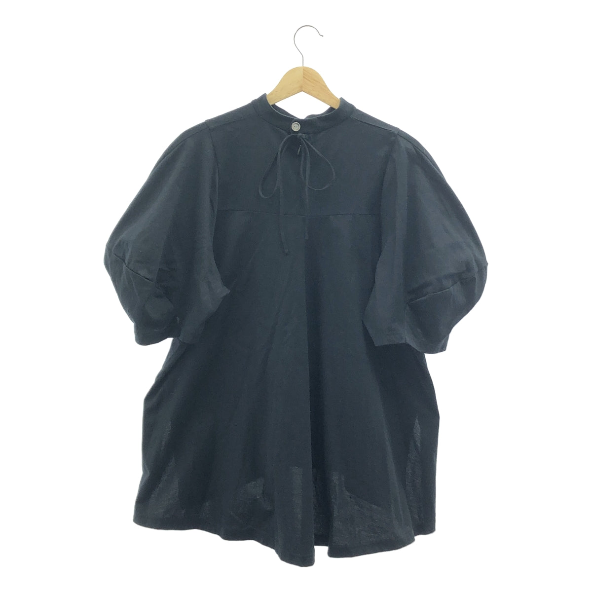 ENFOLD | 2023 春夏 | 純色袖套頭T卹 | 38碼 | 黑色 | 女款