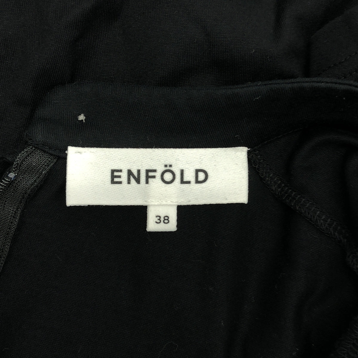 ENFOLD | 2023 春夏 | 純色袖套頭T卹 | 38碼 | 黑色 | 女款