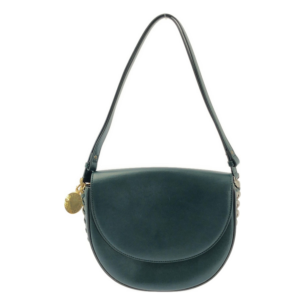 STELLA McCARTNEY / 스텔라 맥카트니 | 플레임 미디엄 가죽 숄더백 | 그린 / 골드 | 여성