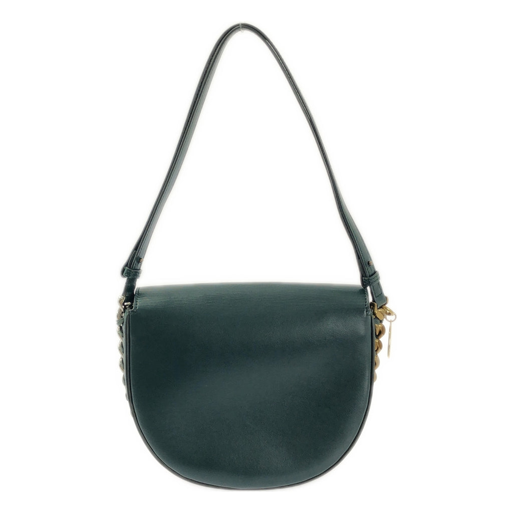STELLA McCARTNEY / 스텔라 맥카트니 | 플레임 미디엄 가죽 숄더백 | 그린 / 골드 | 여성