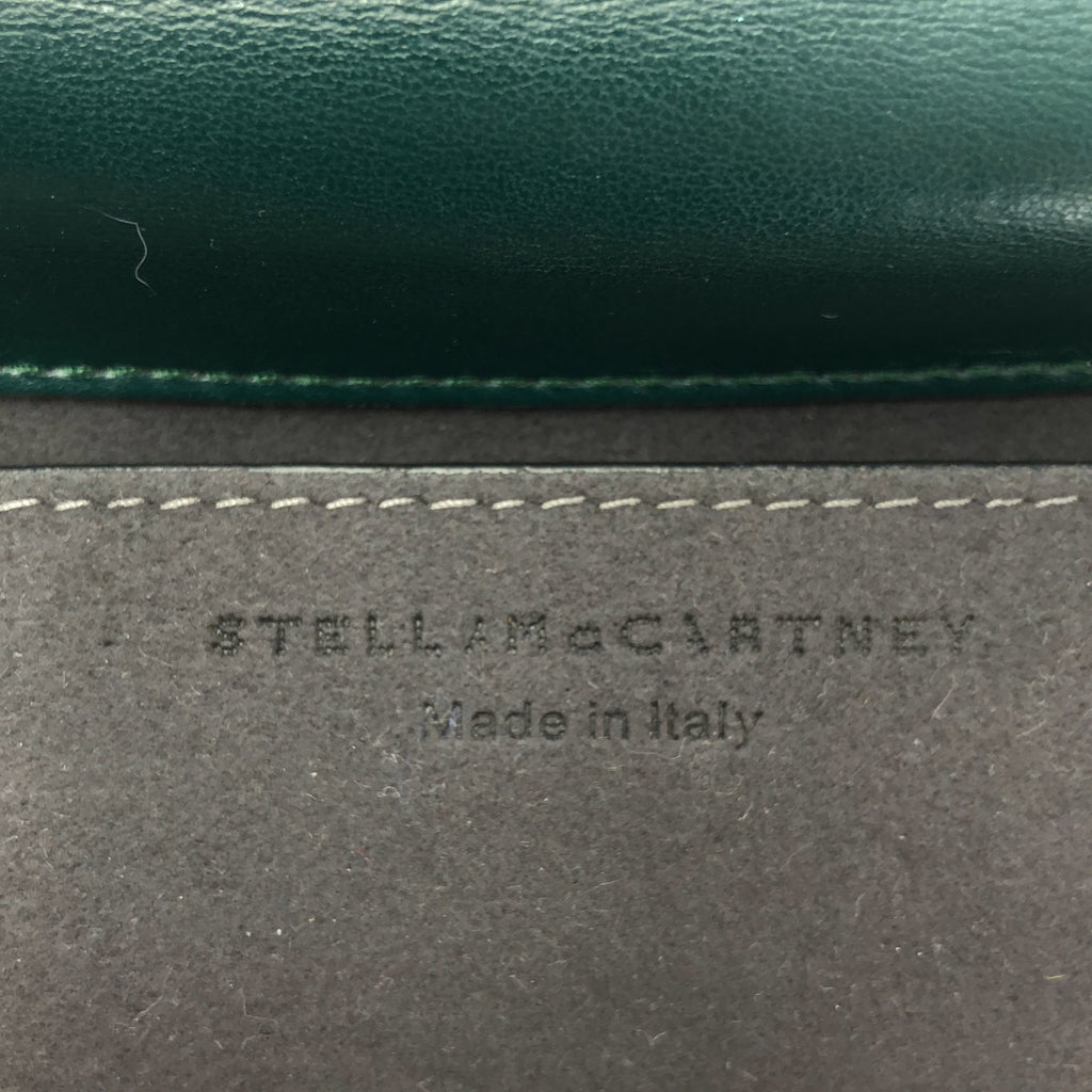 STELLA McCARTNEY / 스텔라 맥카트니 | 플레임 미디엄 가죽 숄더백 | 그린 / 골드 | 여성