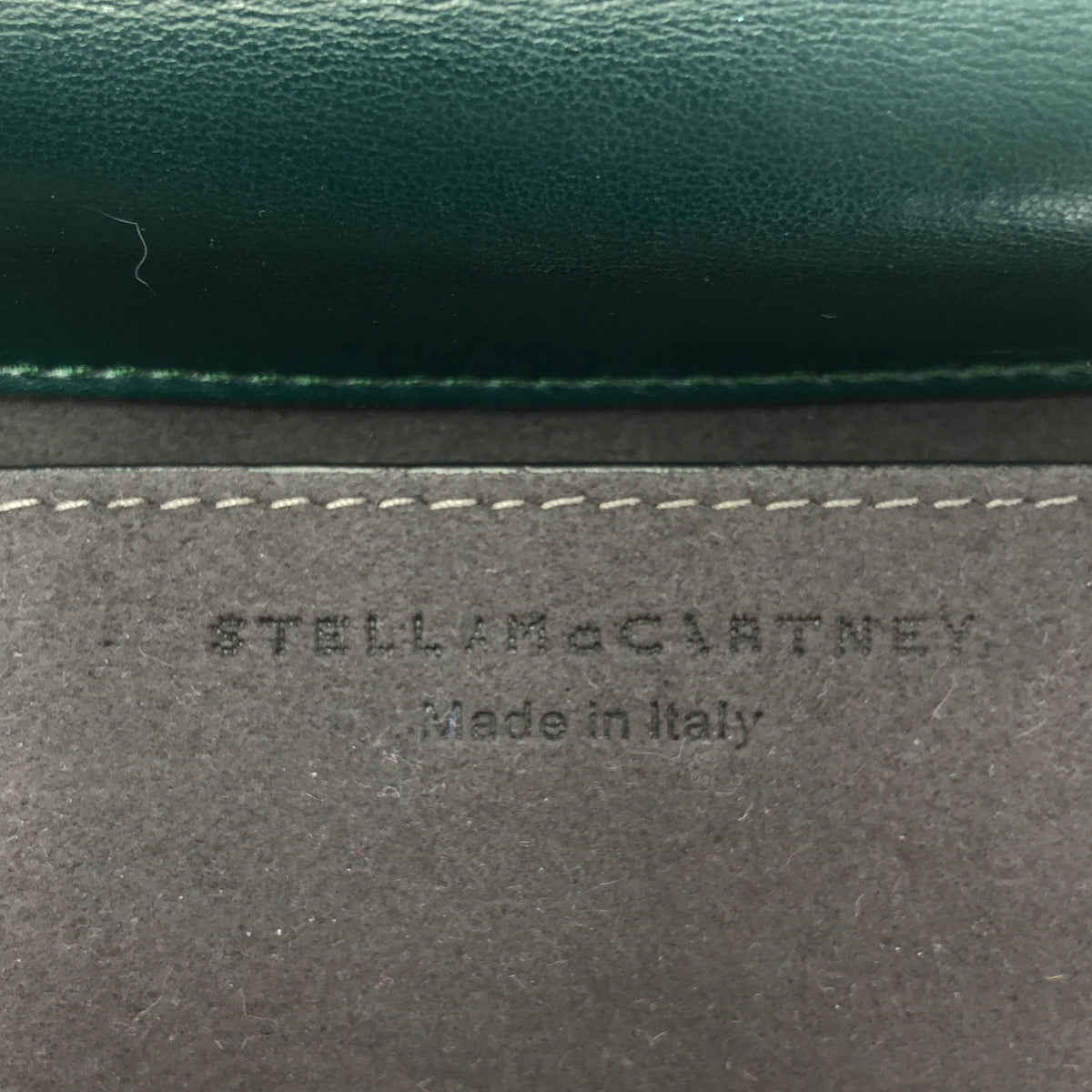 STELLA McCARTNEY / 스텔라 맥카트니 | 플레임 미디엄 가죽 숄더백 | 그린 / 골드 | 여성