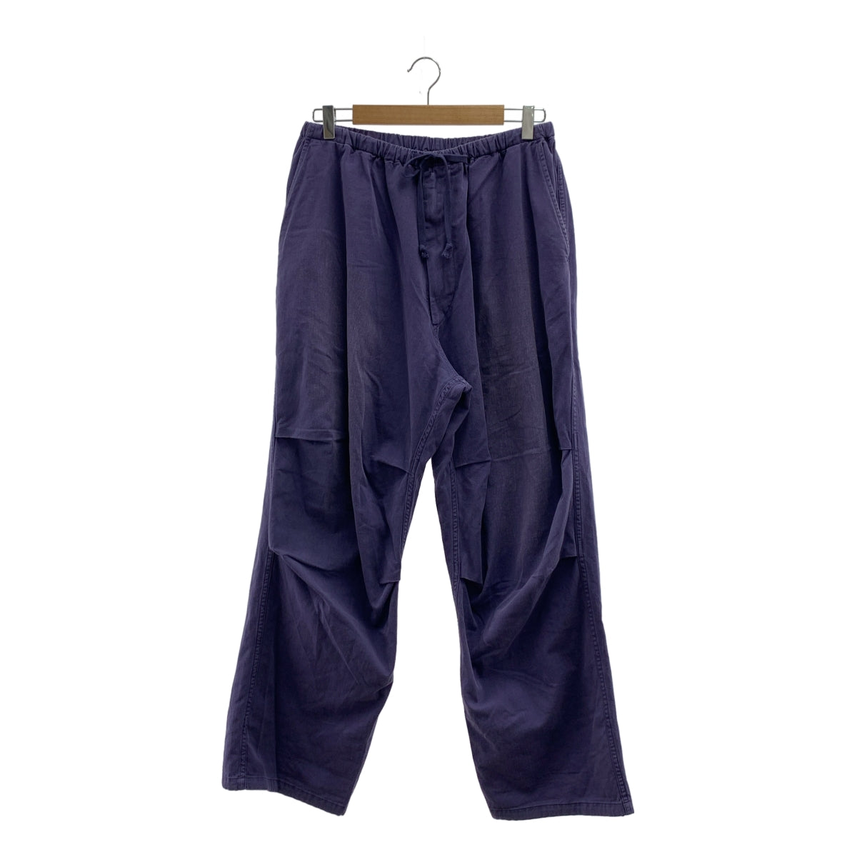 COMOLI | 2024SS | 棉質斜紋膝褶褲 | 2 碼 | 男款