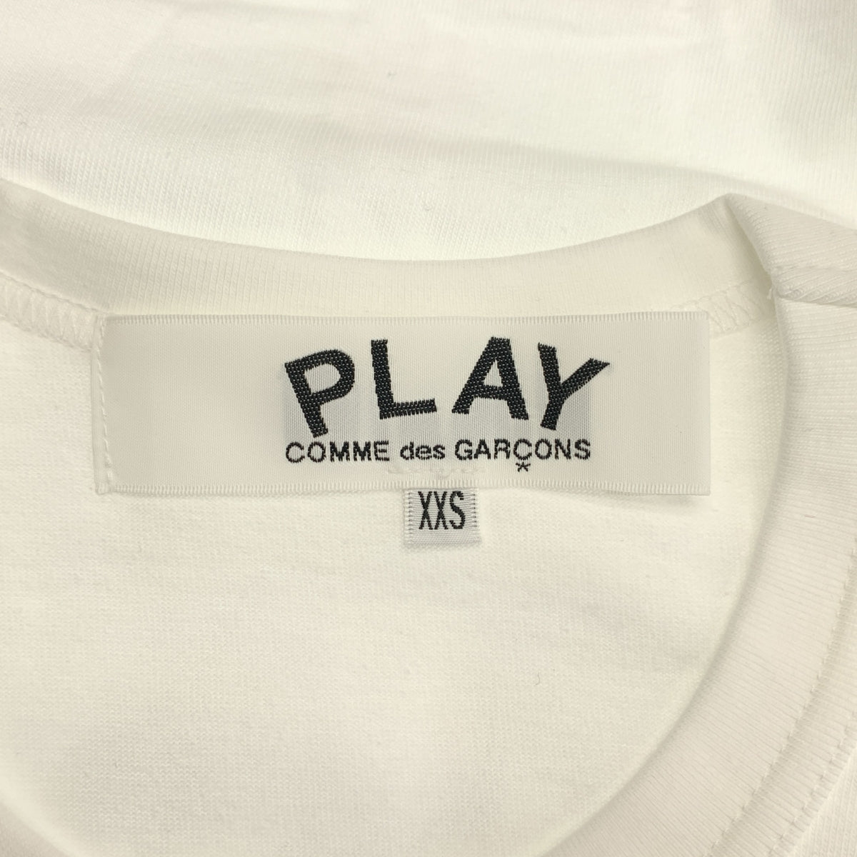 PLAY COMME des GARCONS / 플레이콤 데 갤슨 | 2024 | 하트로고 크루넥 티셔츠 컷소우 | XXS |