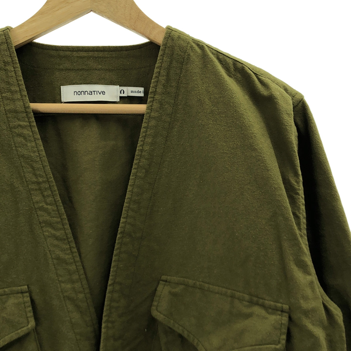 nonnative / ノンネイティブ | CARPENTER SHIRT JACKET COTTON FLANNEL Vネック シャツジャケット | 0 | メンズ