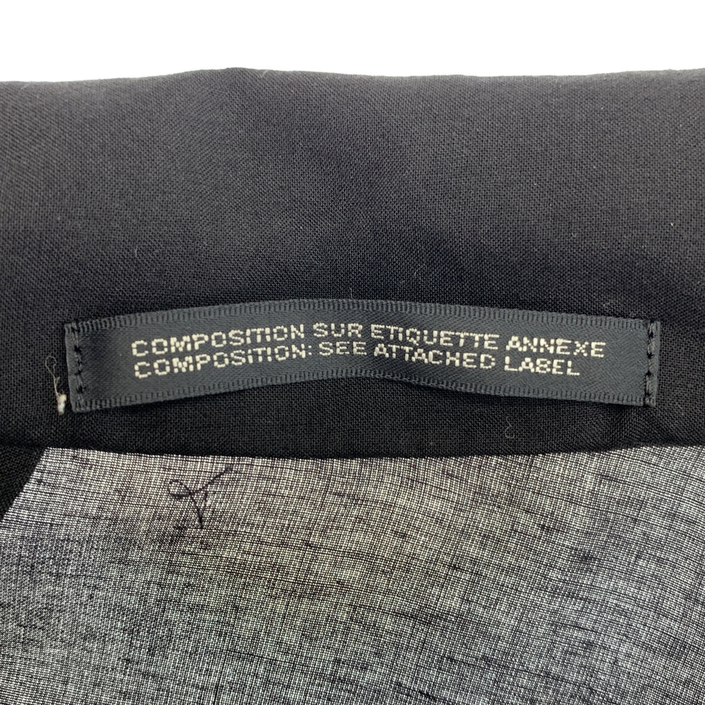 YOHJI YAMAMOTO +NOIR / ヨウジヤマモトプリュスノアール | 2015SS | 変形 アシンメトリー ステッチワーク ロング ジャケット | 2 | レディース