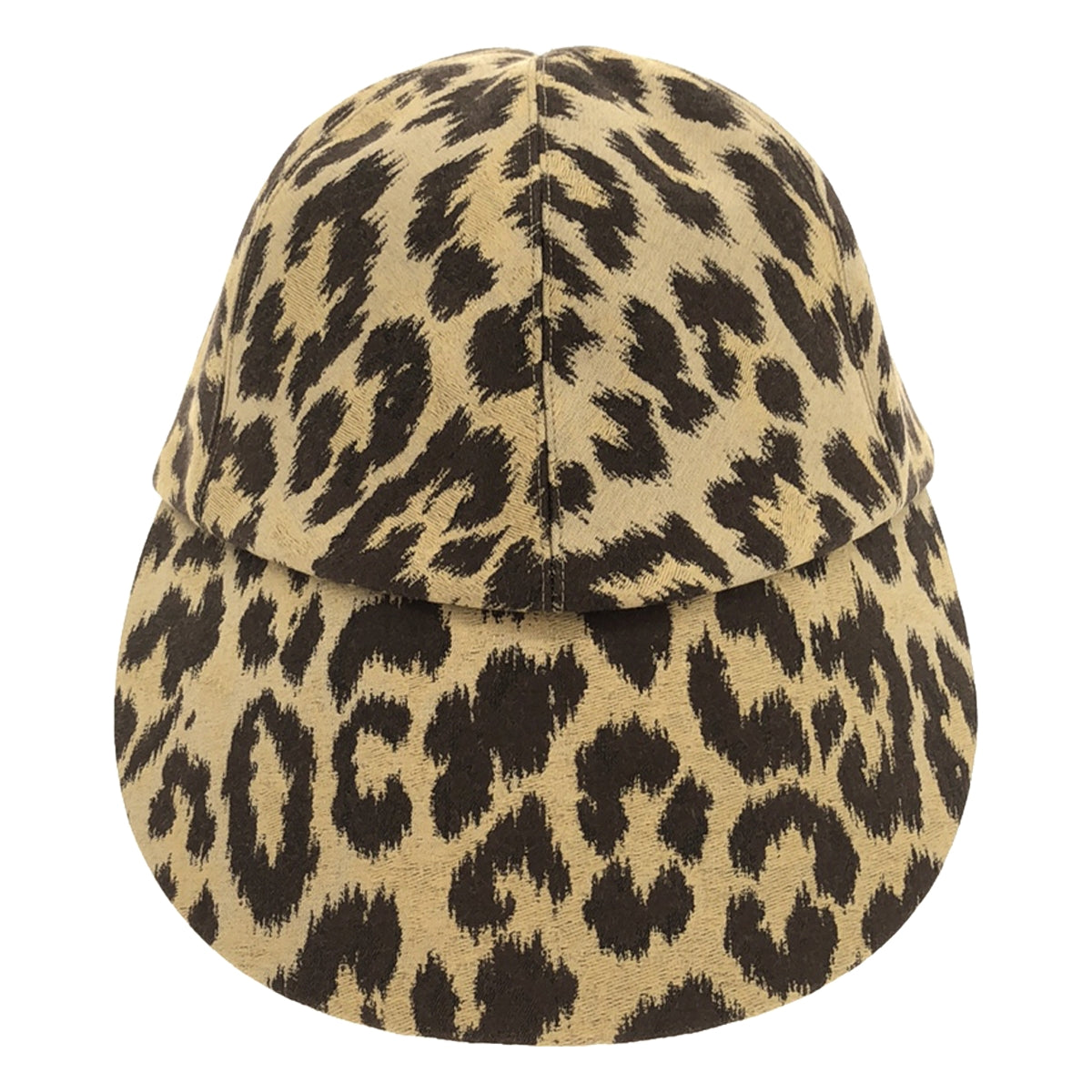 [Good Condition] Christian Dior | Leopard Print Oblique Cap | Size 58 | Brown | Women's