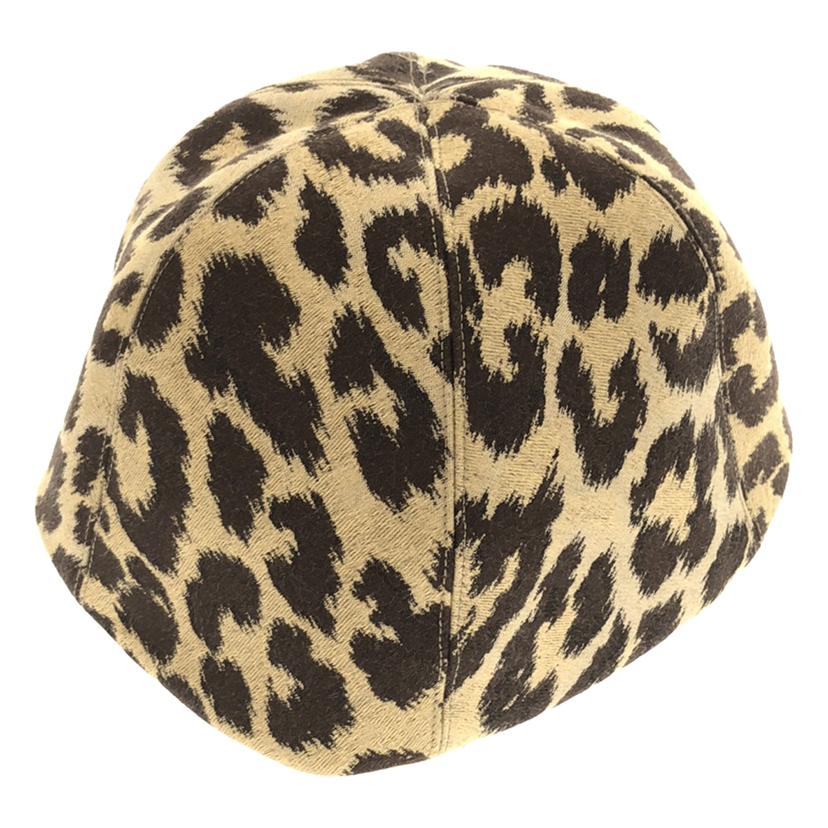 [Good Condition] Christian Dior | Leopard Print Oblique Cap | Size 58 | Brown | Women's