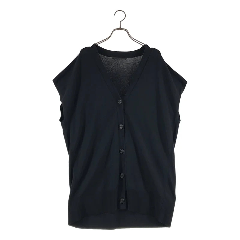 AP STUDIO / エーピーストゥディオ | 2023SS | Wide N/SL Knit c/d / ノースリーブ ニット カーディガン ベスト | F | レディース