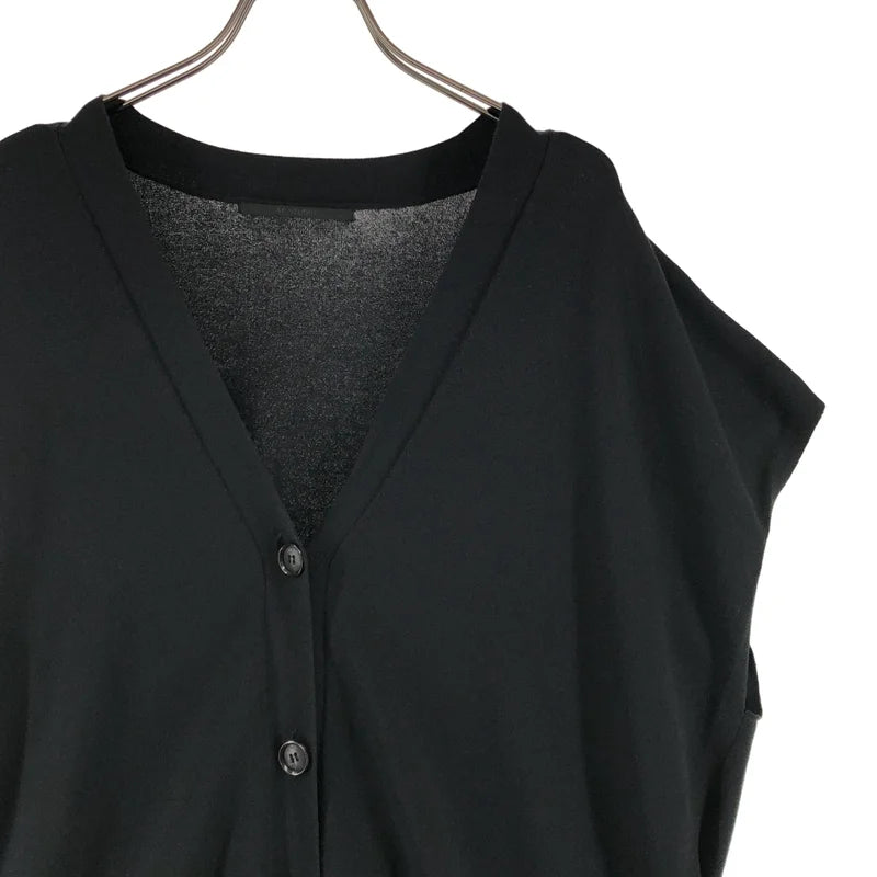 AP STUDIO / エーピーストゥディオ | 2023SS | Wide N/SL Knit c/d / ノースリーブ ニット カーディガン ベスト | F | レディース
