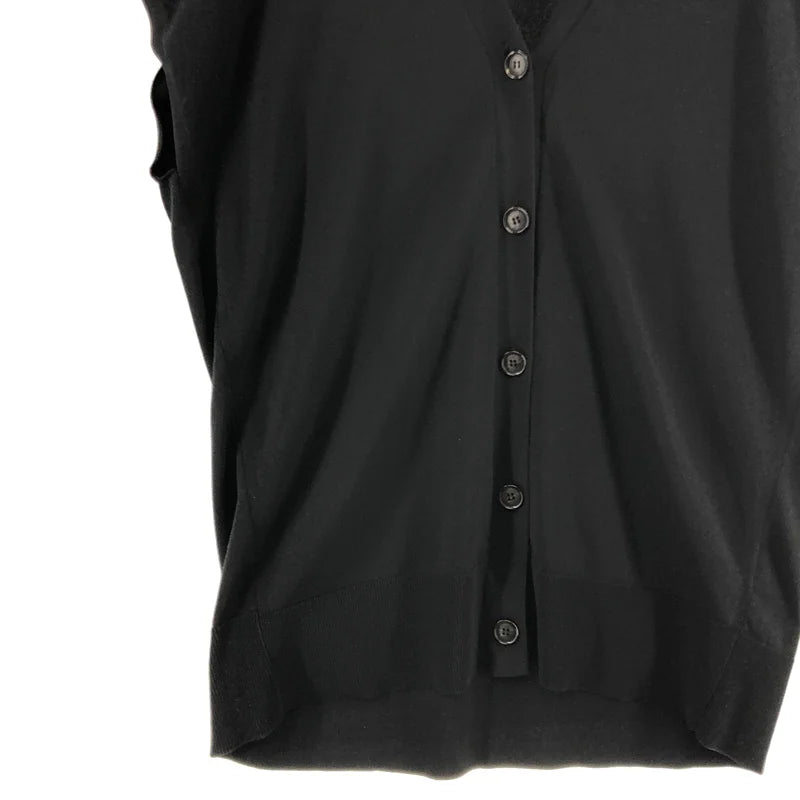 AP STUDIO / エーピーストゥディオ | 2023SS | Wide N/SL Knit c/d / ノースリーブ ニット カーディガン ベスト | F | レディース