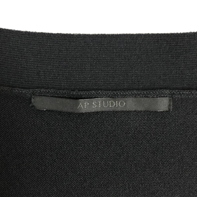 AP STUDIO / エーピーストゥディオ | 2023SS | Wide N/SL Knit c/d / ノースリーブ ニット カーディガン ベスト | F | レディース