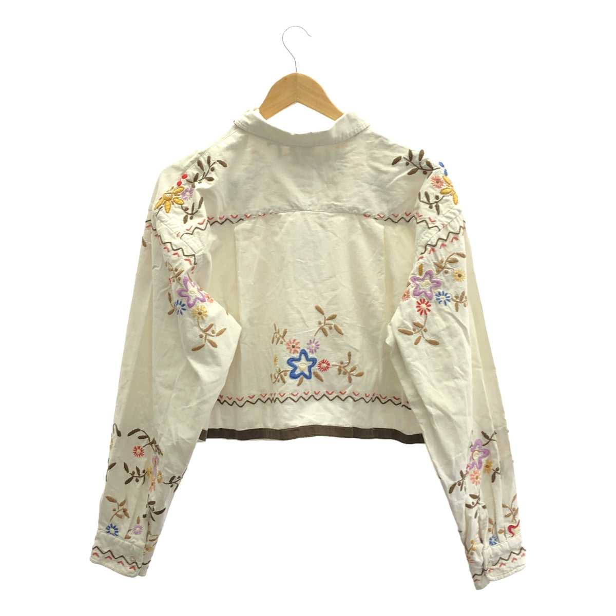 H / Ash | USED ASST / Flower Embroidery Shirt Blouse |