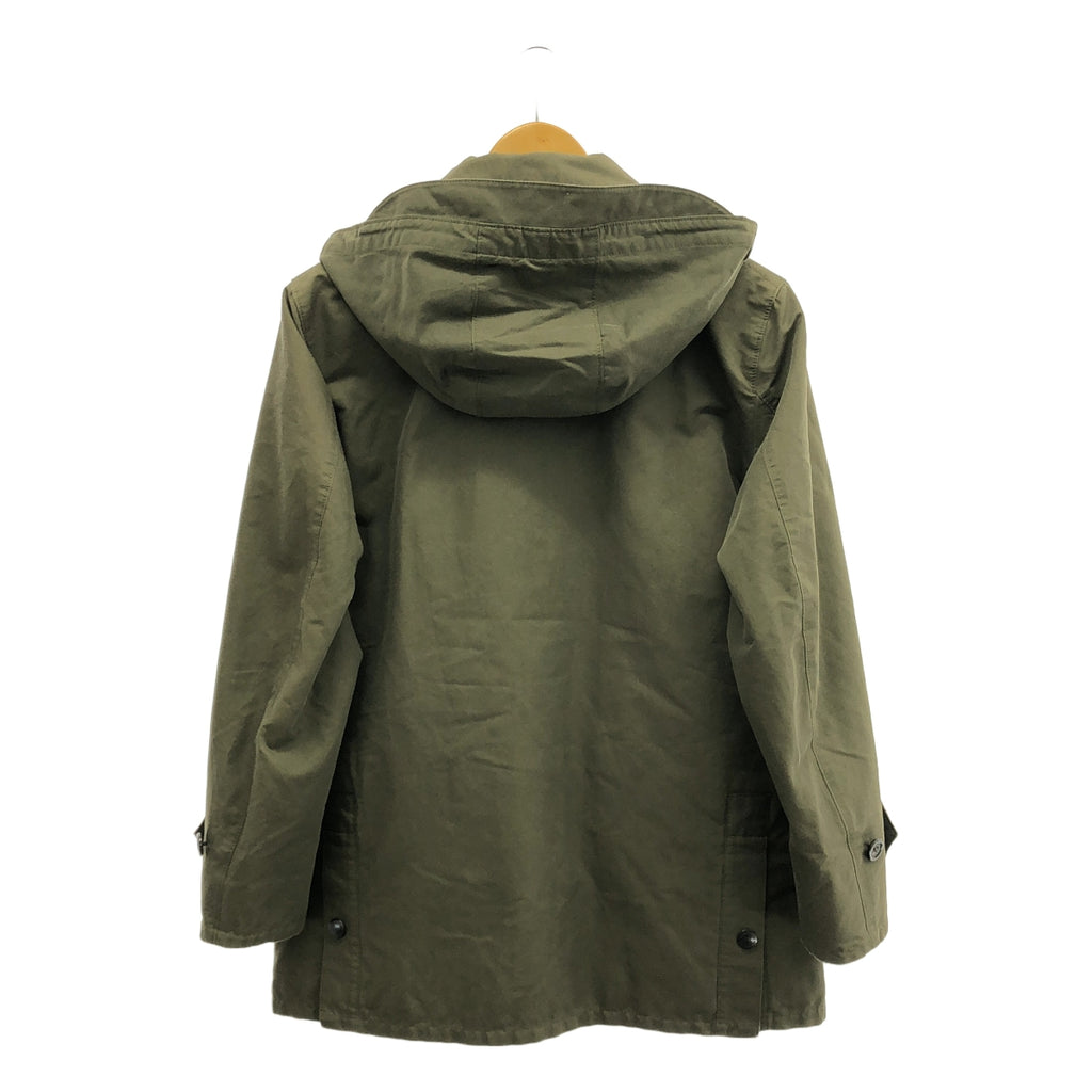 AQUASCUTUM / アクアスキュータム | ライナー付 コットンナイロンクロス フーデッド ジャケット | 34 | オリーブ | メンズ