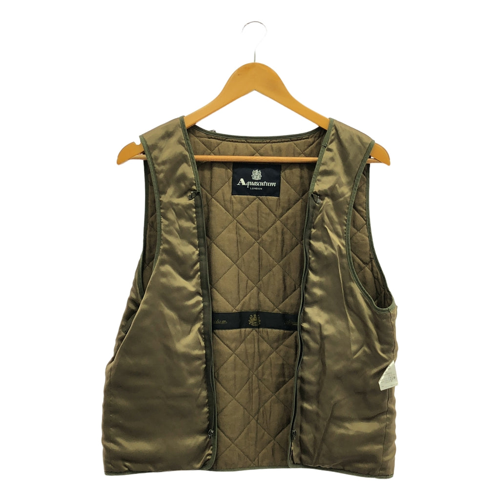 AQUASCUTUM / アクアスキュータム | ライナー付 コットンナイロンクロス フーデッド ジャケット | 34 | オリーブ | メンズ