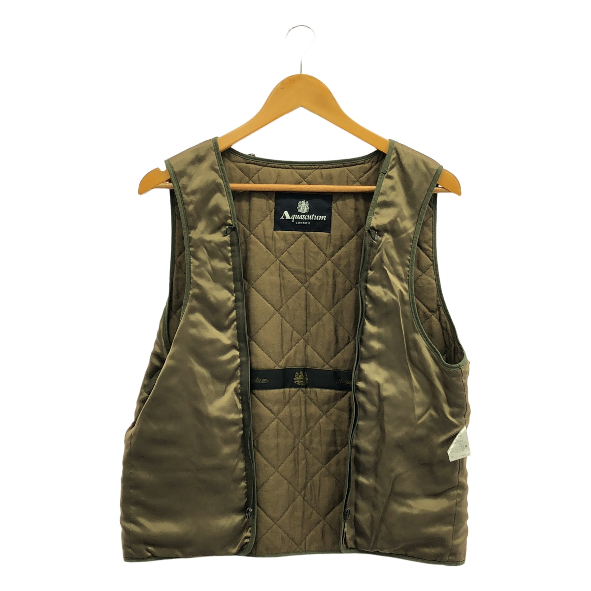 AQUASCUTUM / アクアスキュータム | ライナー付 コットンナイロンクロス フーデッド ジャケット | 34 | オリーブ | メンズ