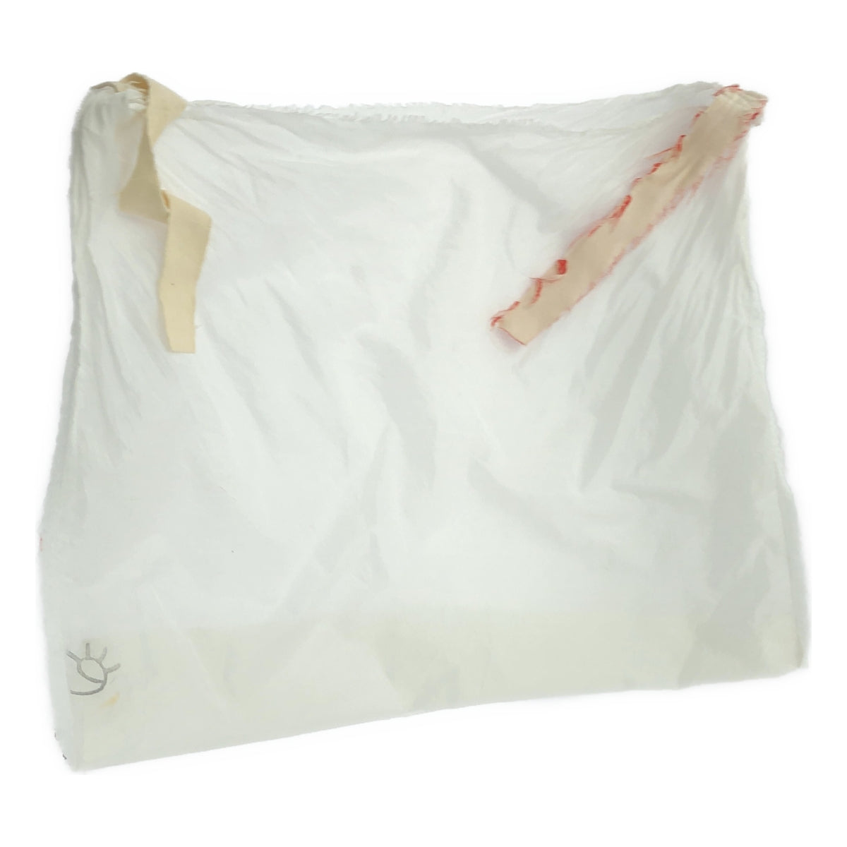 ebagos | 兔毛包覆紅色藤編籃包，配皮革提把 | 自然色 | 女款