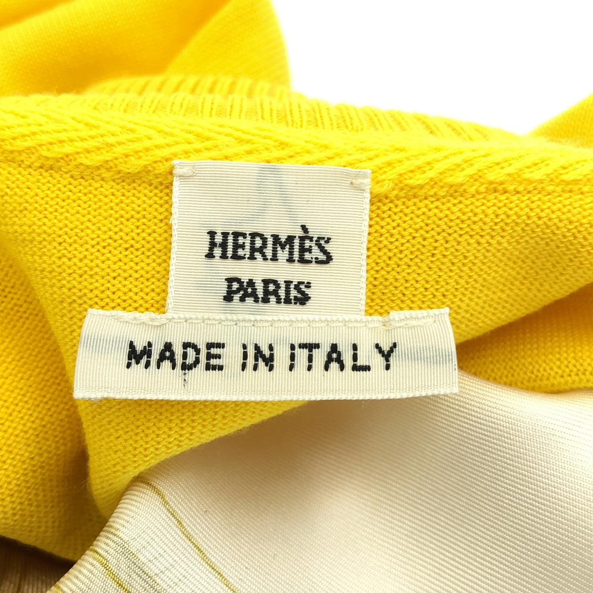 HERMES / Hermes | 100% silk / Silk twill scarf knit pullover | 34 | Women's