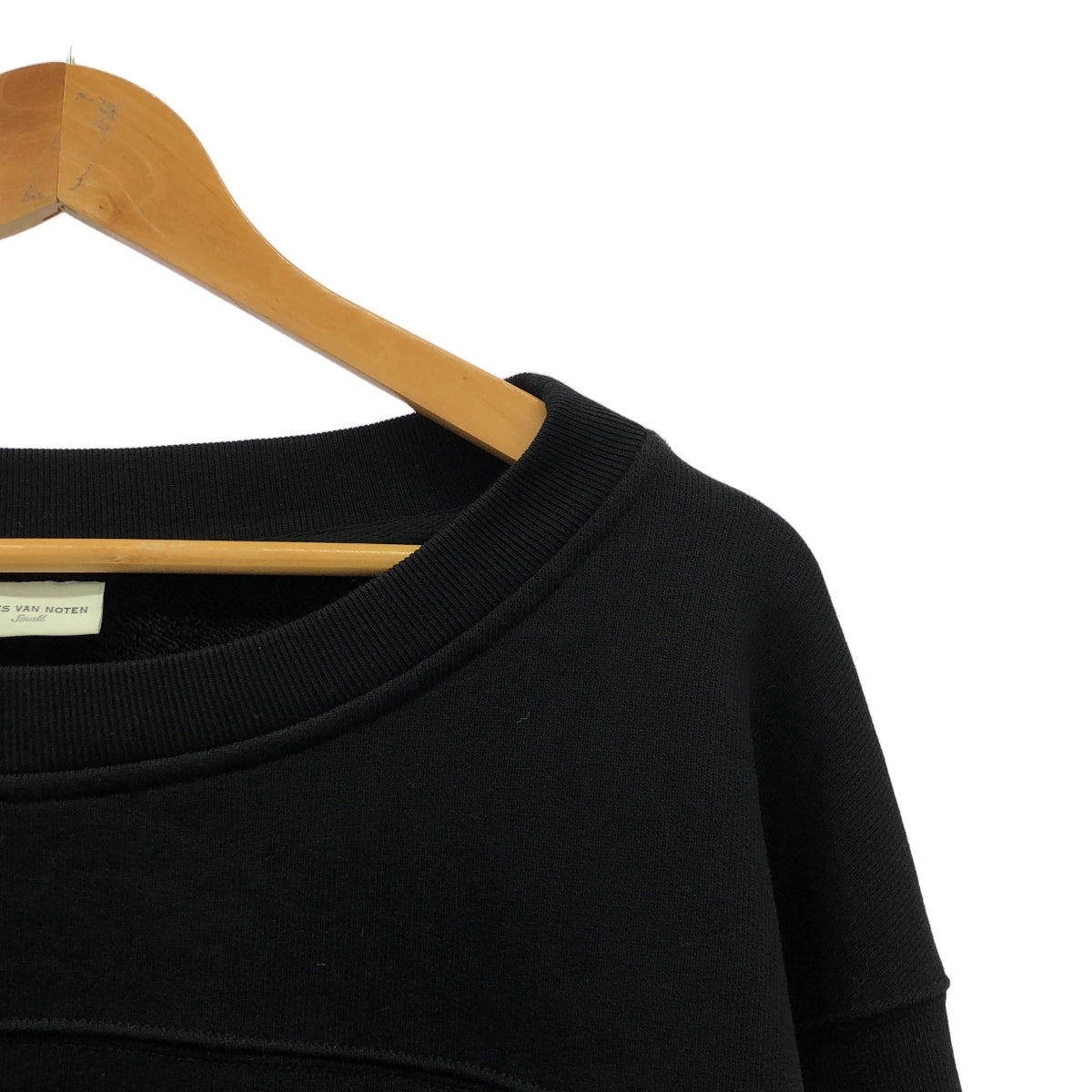 DRIES VAN NOTEN | 羊毛襯裡，露背圓領衛衣 | S碼 | 黑色 | 女款