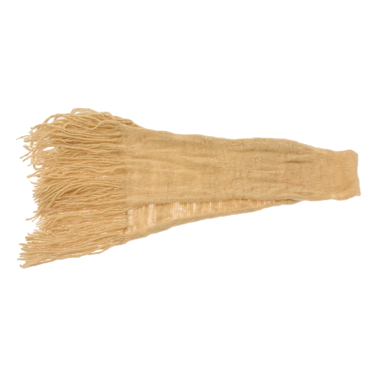 mina perhonen / 미나페르호넨 | fluffy 로우 게이지 프린지 머플러 | 베이지