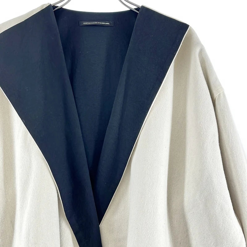 Y's / ワイズヨウジヤマモト | 2021AW | COTTON WOOL NYLON NO COLLAR SHORT COAT コート | 1 | レディース