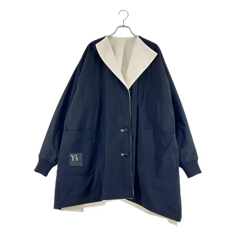 Y's / ワイズヨウジヤマモト | 2021AW | COTTON WOOL NYLON NO COLLAR SHORT COAT コート | 1 | レディース
