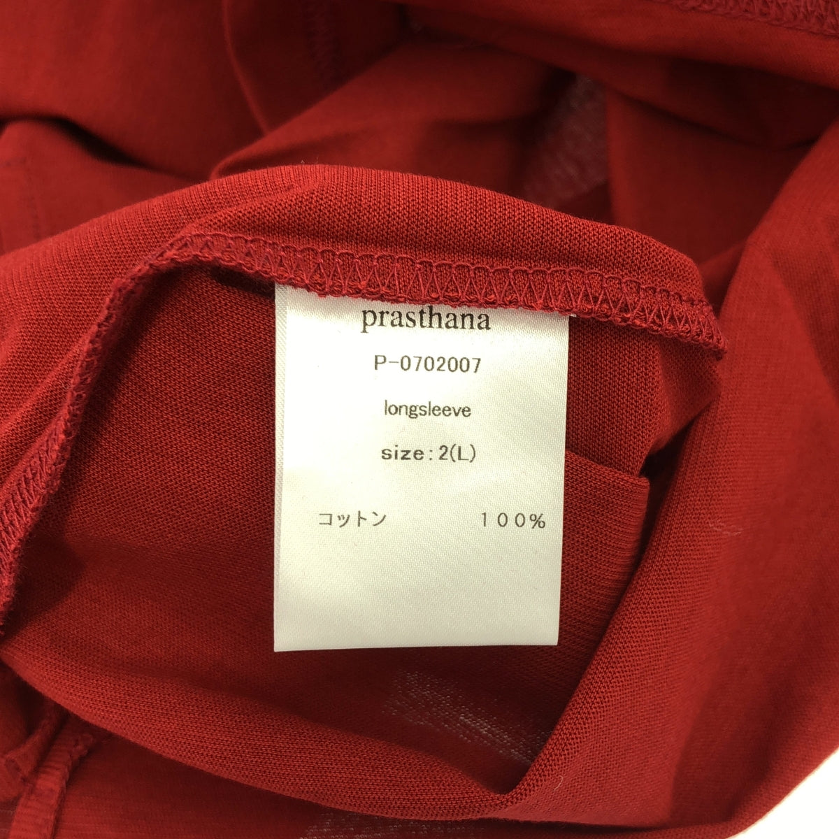 [New] prasthana / Prasthana | longsleeve / cut and sew | L | Red | Men's