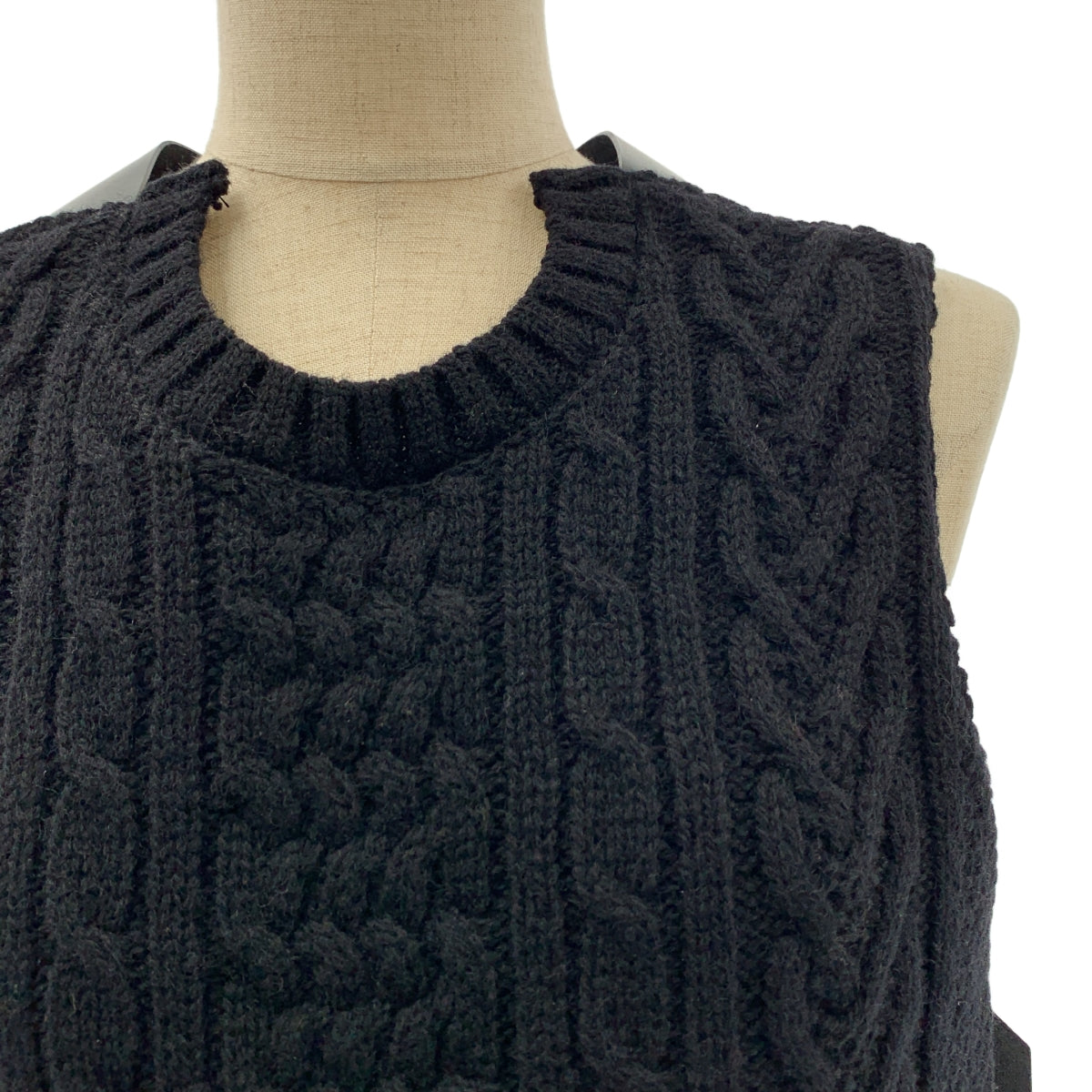 noir kei ninomiya / ノワールケイニノミヤ | 2020AW | ハーネス ケーブルニット ベスト | S | レディース
