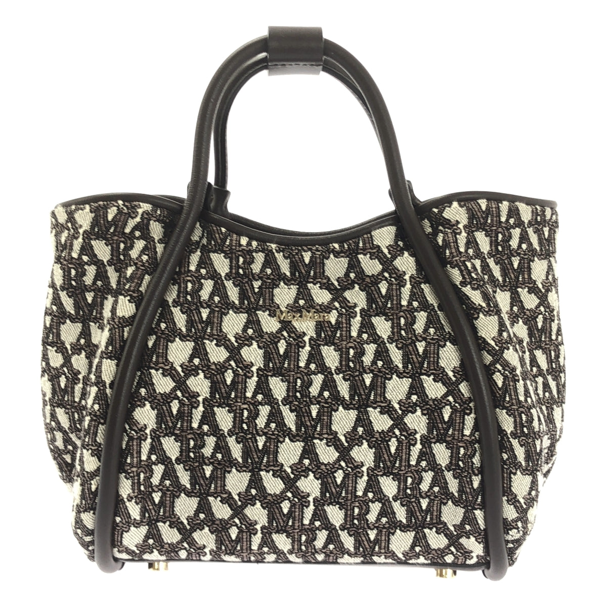 Max Mara / 맥스마라 | MARINE XS GRAM Shoulder Bag 마린 그램 자가드 숄더백 | 브라운 | 여성