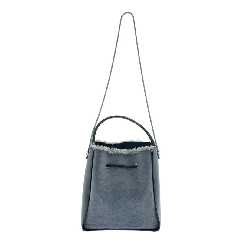 3.1 Phillip Lim / 3.1 Phillip Lim | SOLEIL SMALL BUCKET DRAWSTRING 丹寧拼接肩背包 |